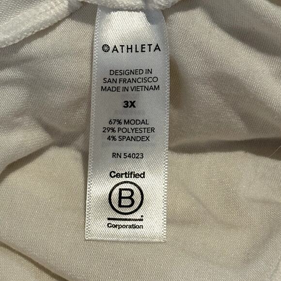 Athleta Cloud Restore Tank Bright White Women Size 3X Athleisure Wear Activewear - Picture 7 of 8